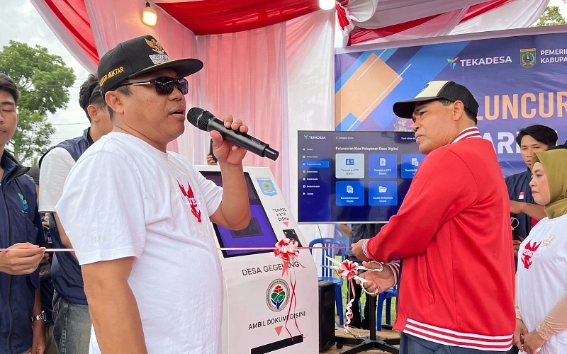 Launching Aplikasi TekaDesa Pada Hari Ulang Tahun Desa, Tahap Awal Era Digital Di Desa Gegelang, Kecamatan Lingsar