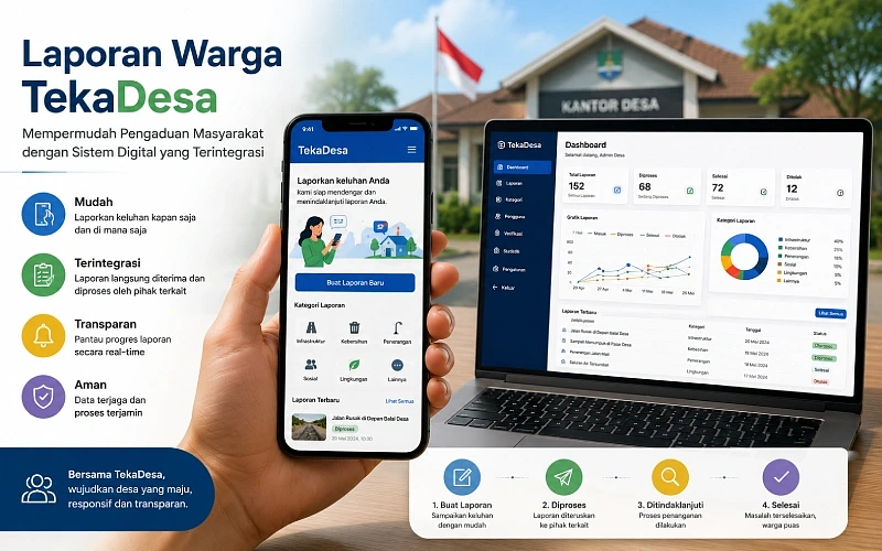 Pengaduan Masyarakat dengan Sistem Digital yang Terintegrasi Dengan TekaDesa