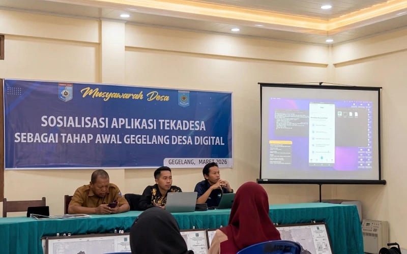 Mewujudkan Desa Digital: Sosialisasi Aplikasi TekaDesa Sukses Digelar di Desa Gegelang, Kecamatan Lingsar