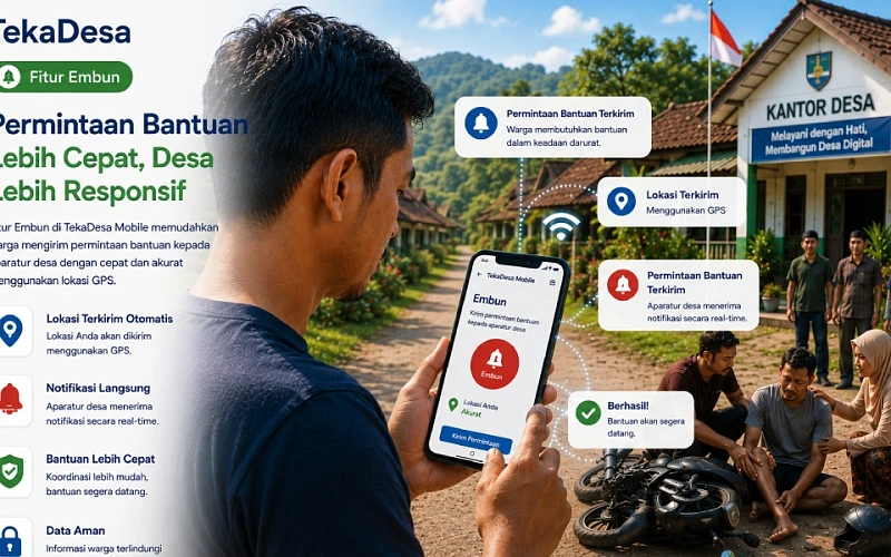 Fitur Embun TekaDesa Mobile: Mempermudah Permintaan Bantuan kepada Aparatur Desa