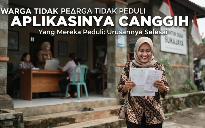 Warga Tidak Peduli Seberapa Canggih Aplikasinya, yang Penting Urusannya Selesai