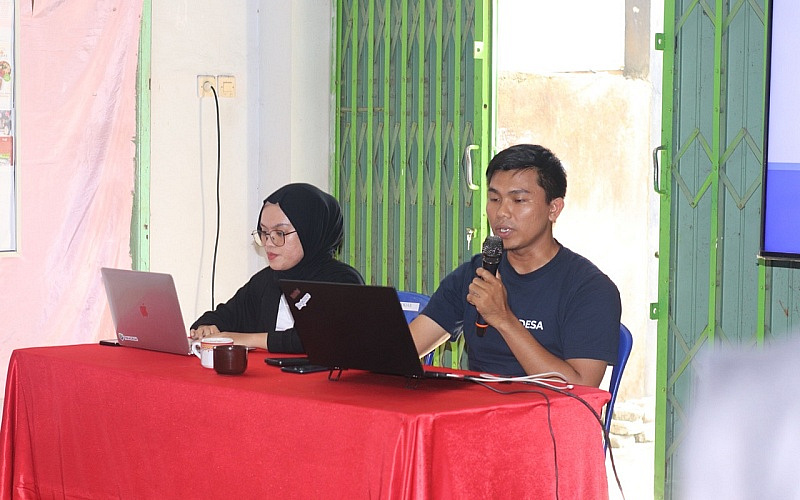 Sosialisasi dan Demo langsung Anjungan Mandiri di Desa Beleka