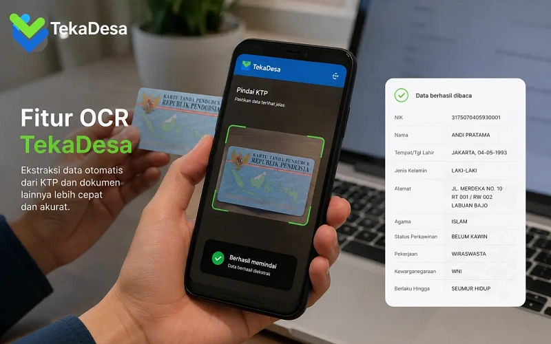 TekaDesa Hadirkan Fitur OCR untuk Permudah Input Data Penduduk Secara Digital