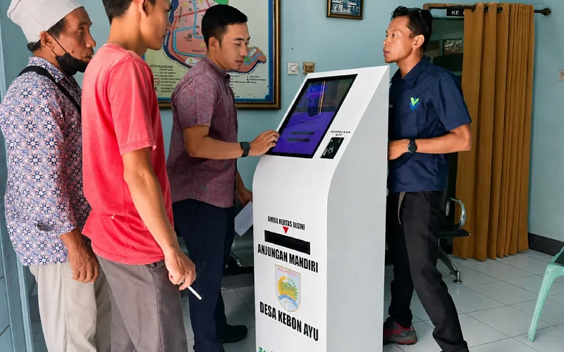 Anjungan Mandiri Resmi Hadir di Desa Kebon Ayu, Dorong Pelayanan Desa yang Lebih Modern dan Cepat